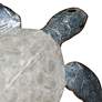 Sea Turtle 24" Wide Pewter with Pearl Capiz Shell Wall Decor