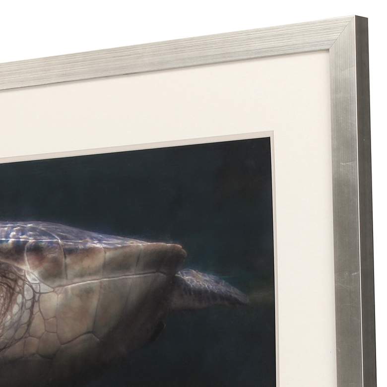 Image 4 Sea Turtle 51" Wide Rectangular Giclee Framed Wall Art more views