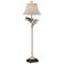 Sea Turtle 61" High Antique White Floor Lamp with Night Light