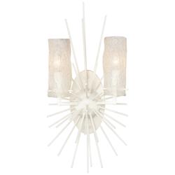 Sea Urchin 21&quot; High 2-Light Sconce - White Coral