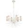 Sea Urchin 27" Wide White Coral 6-Light Starburst Chandelier