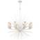 Sea Urchin 34" Wide 8-Light Chandelier - White Coral