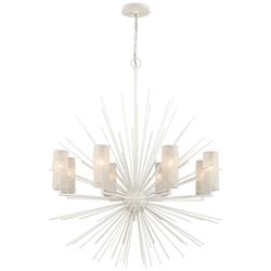Sea Urchin 34&quot; Wide 8-Light Chandelier - White Coral