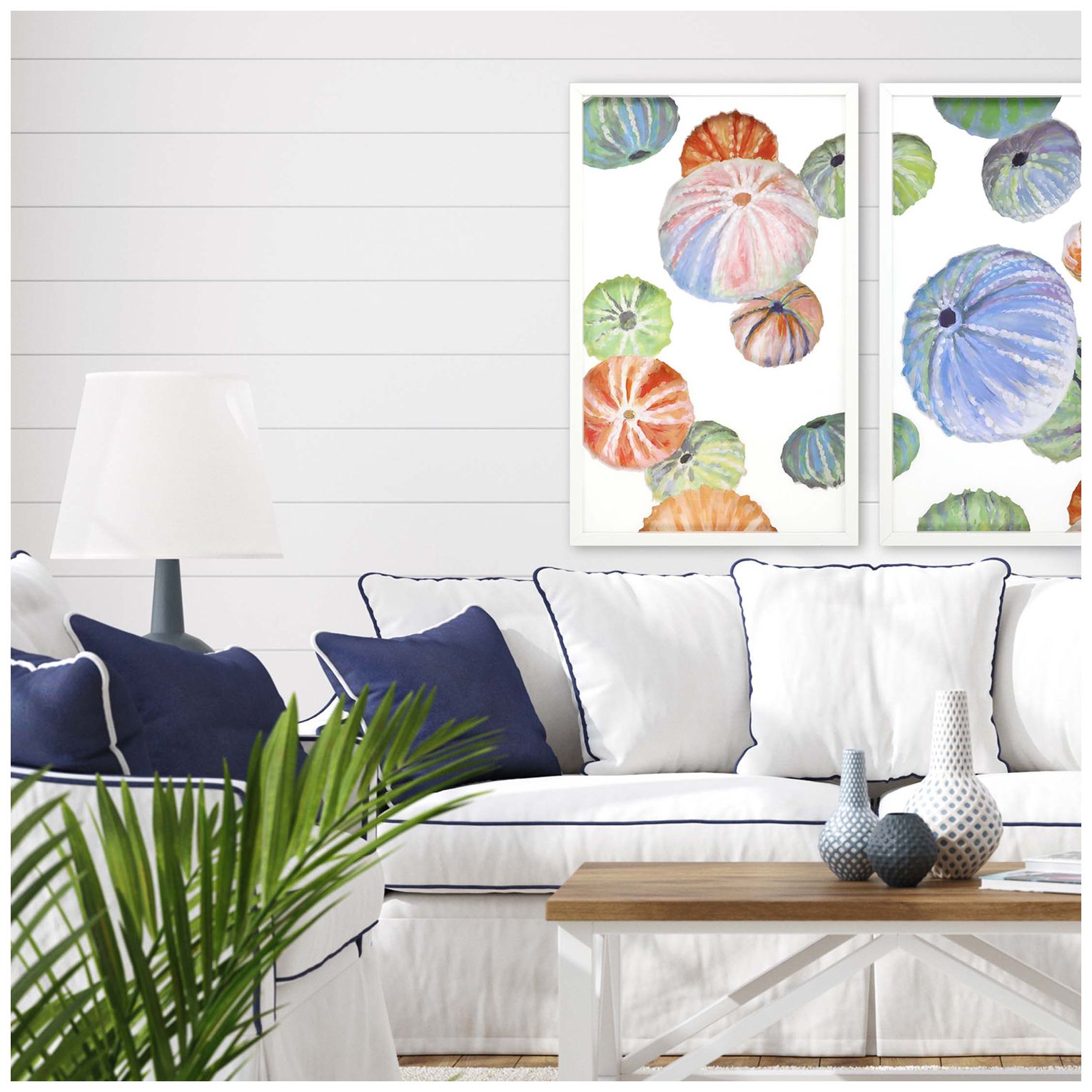 Image 4 Sea Urchin I 26"W x 42"H Framed Art more views