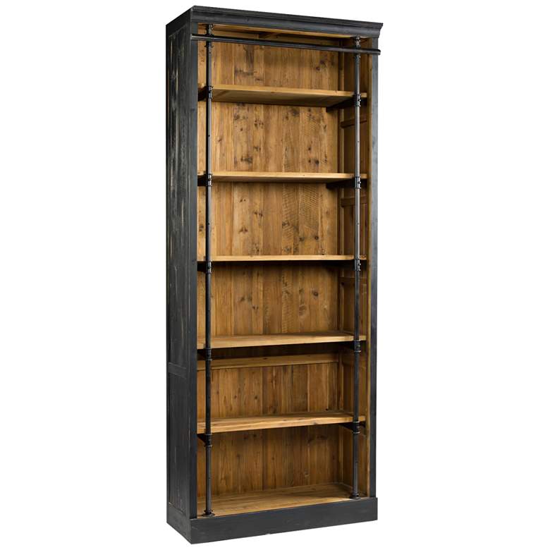 Image 1 Sea View 102 1/4 inch High Rustic Reclaimed Wood Bookcase
