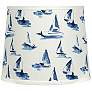 Sea View Sky Blue and White Square Shade 11x11x9.5 (Spider)