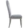 4_Seabliss Glam Silver Velvet Dining Chair Set of 2 more views