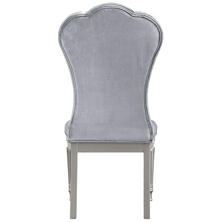 Image 5 Seabliss Glam Silver Velvet Dining Chair Set of 2 more views