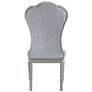 5_Seabliss Glam Silver Velvet Dining Chair Set of 2 more views