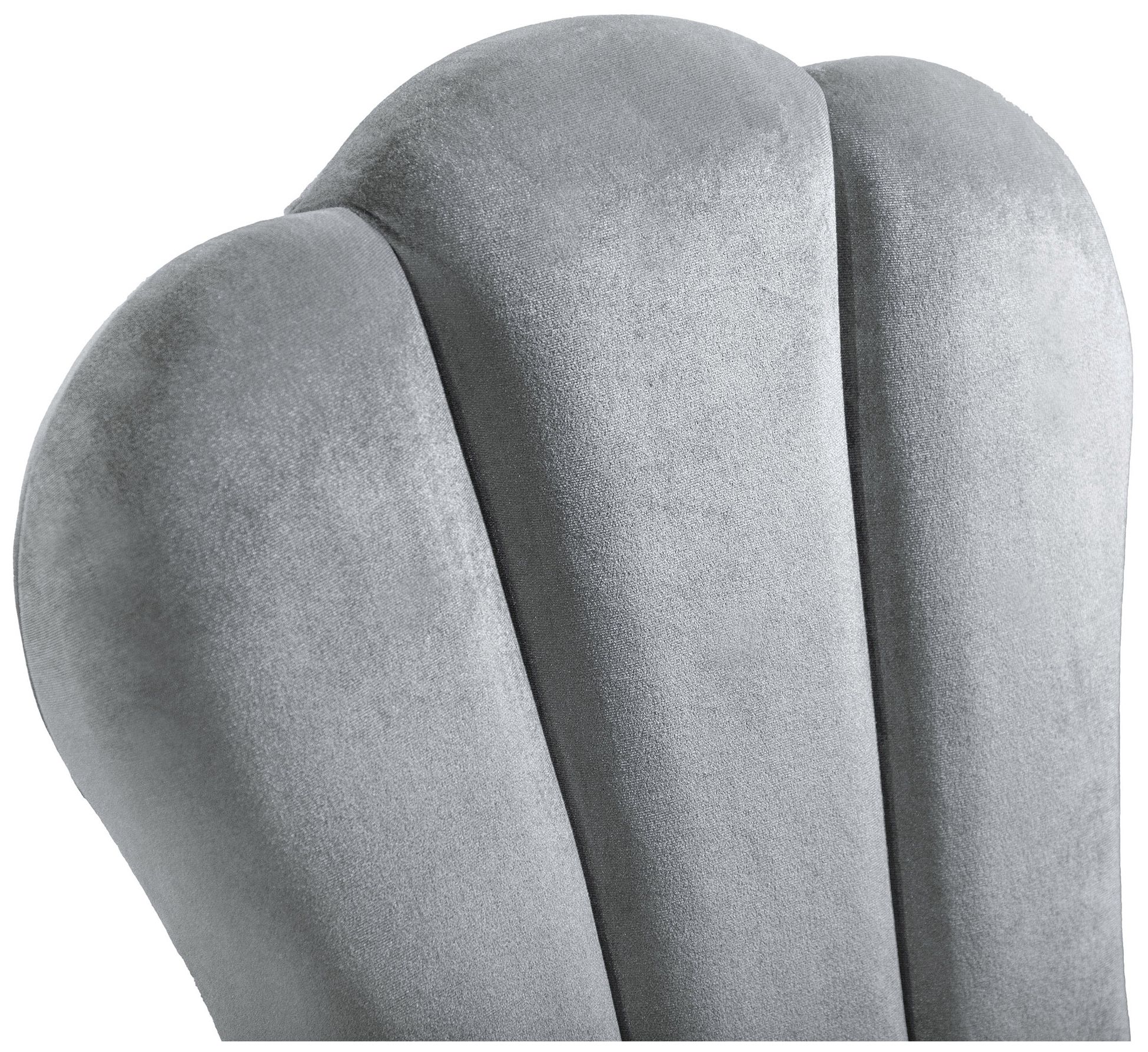 Seabliss Glam Silver Velvet Dining Chair Set of 2