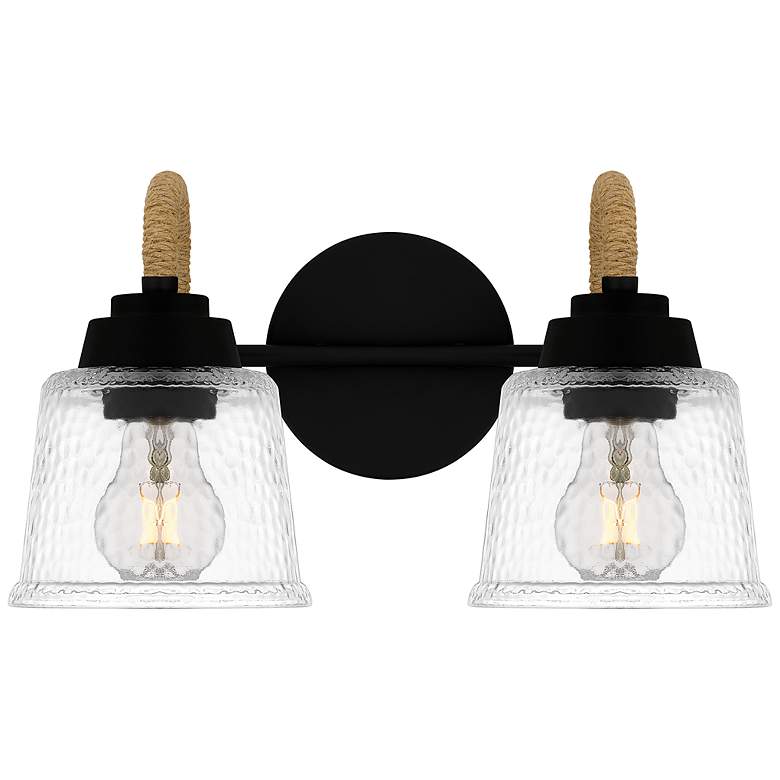 Image 1 Seabreeze 2-Light Matte Black Bath Light