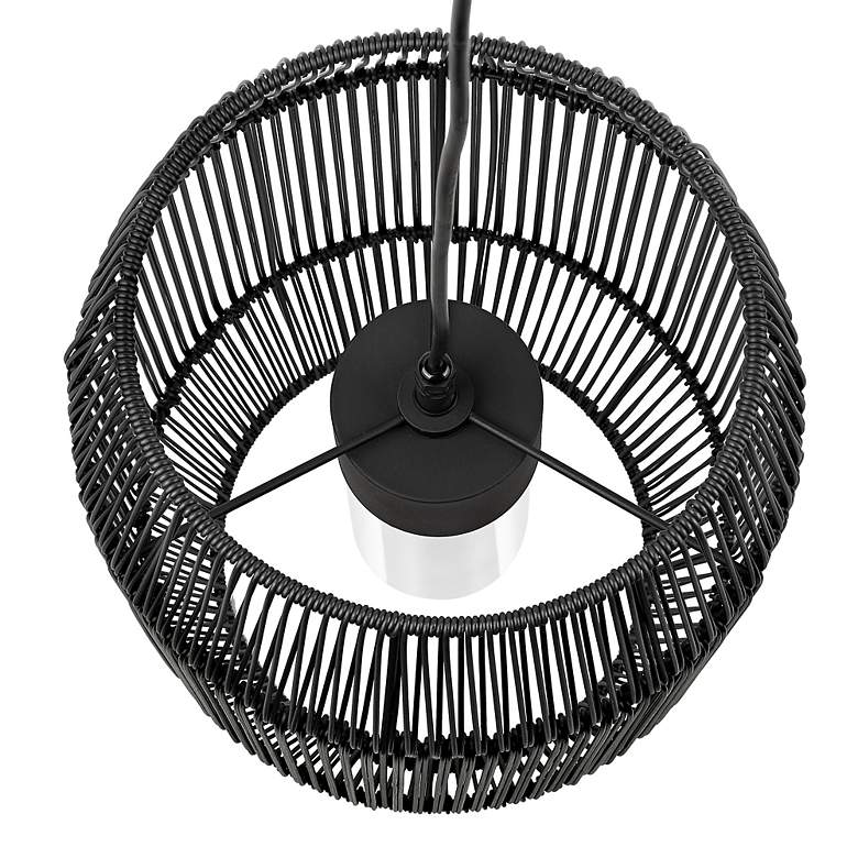 Image 5 Seabrooke 21 1/4" High Natural Black Outdoor Hanging Light more views