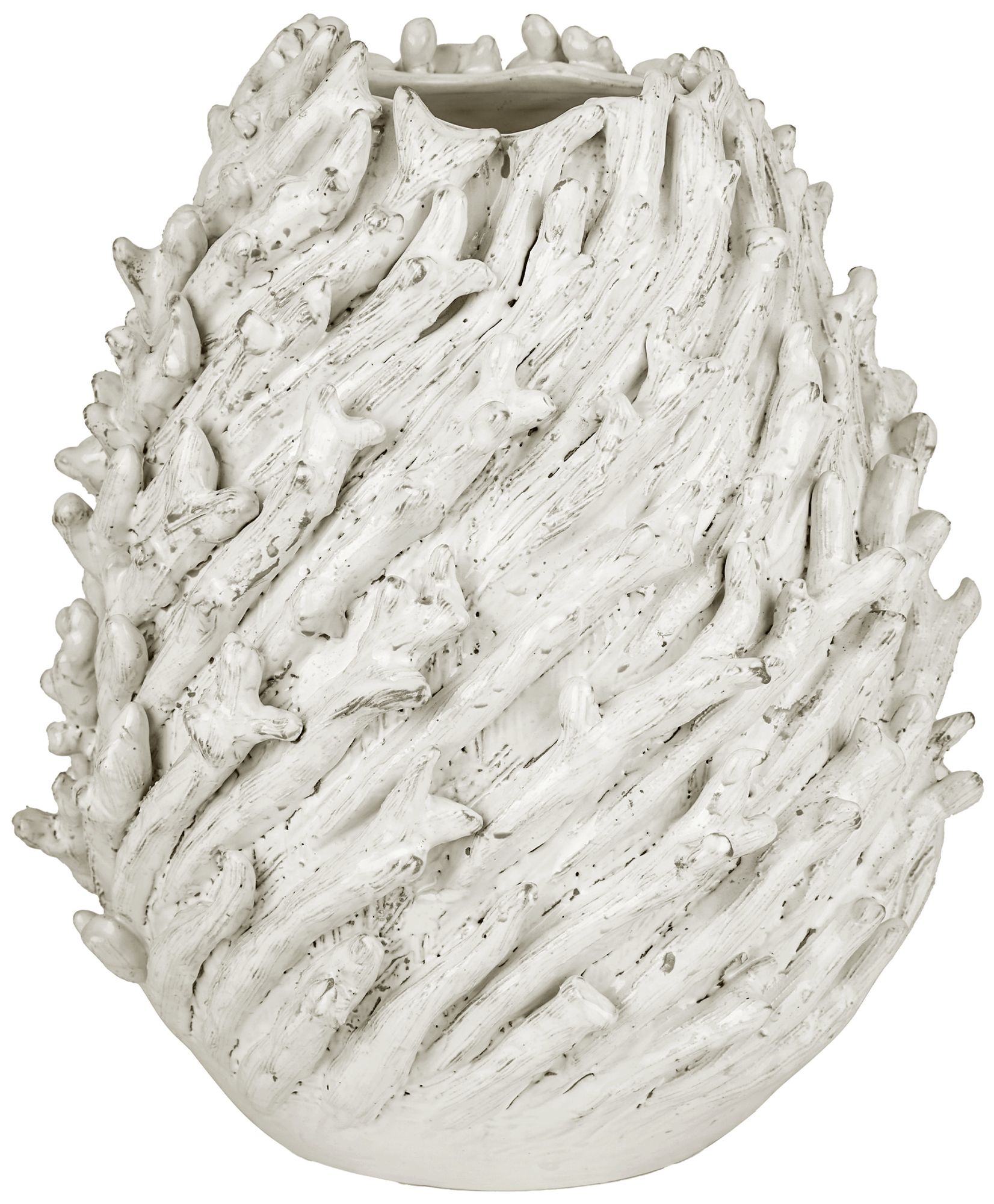 Image 3 Seadrift White Medium Vase more views