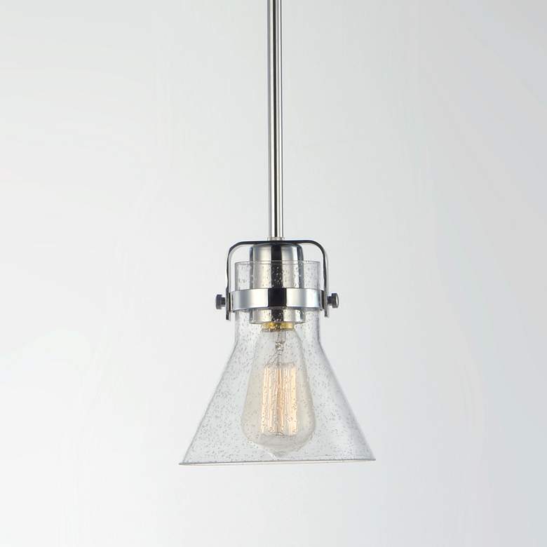 Image 1 Seafarer 1-Light 6" Wide Polished Chrome Pendant Light