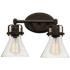 Seafarer 10"H Oil-Rubbed Bronze 2-Light Vanity Wall Sconce