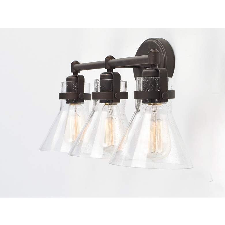 Image 4 Seafarer 24 1/4" Wide Oil-Rubbed Bronze 3-Light Bath Light more views