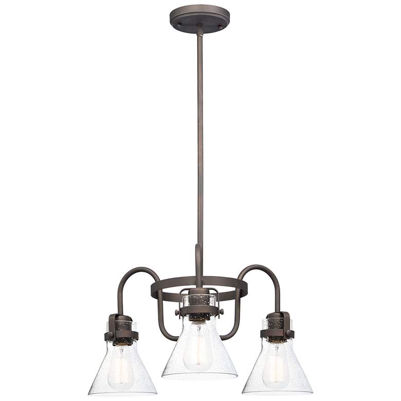 Image 1 Seafarer 3-Light 21.5 inch Wide Oil Rubbed Bronze Chandelier