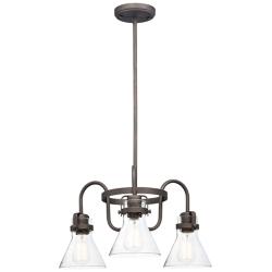 Seafarer 3-Light 21.5" Wide Oil Rubbed Bronze Chandelier