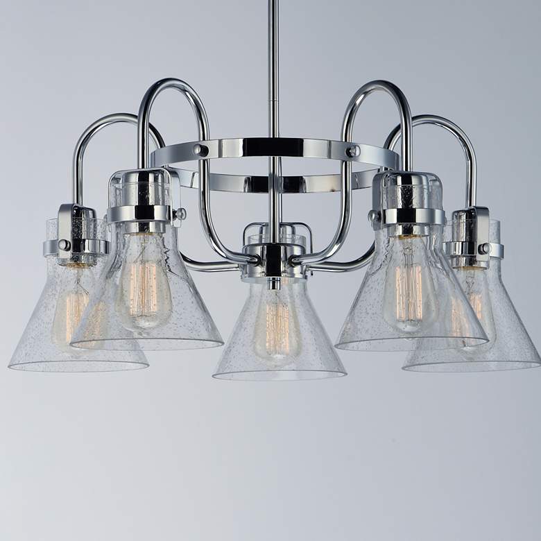Image 4 Seafarer 5 Light 23.75" Wide Polished Chrome Chandelier more views