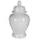 Seaford 17" High Gloss White Medium Porcelain Ginger Jar