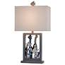 3_Seaford Blue and Weathered Wood Table Lamp more views