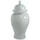 Seaford Gloss White 20" High Ginger Jar with Lid