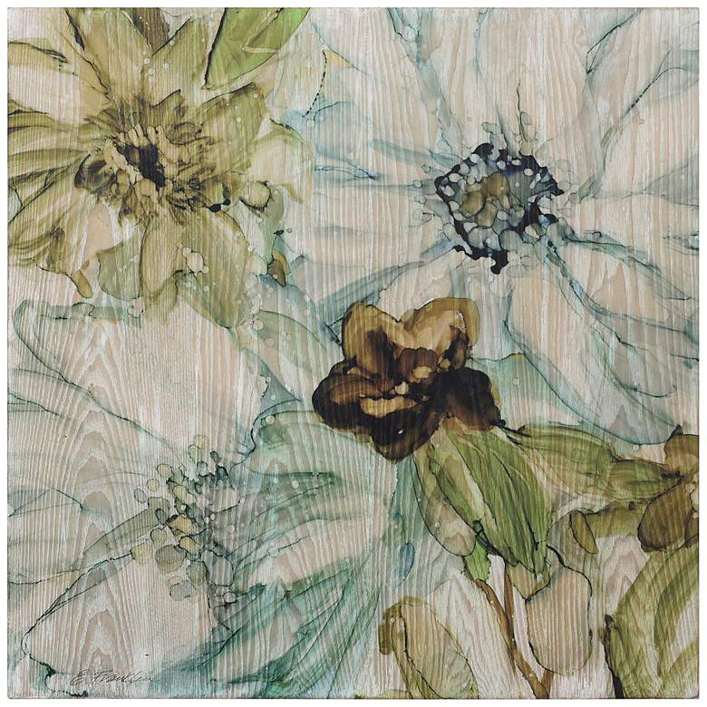 Image 2 Seaglass Garden I 24" Square Giclee Printed Wood Wall Art