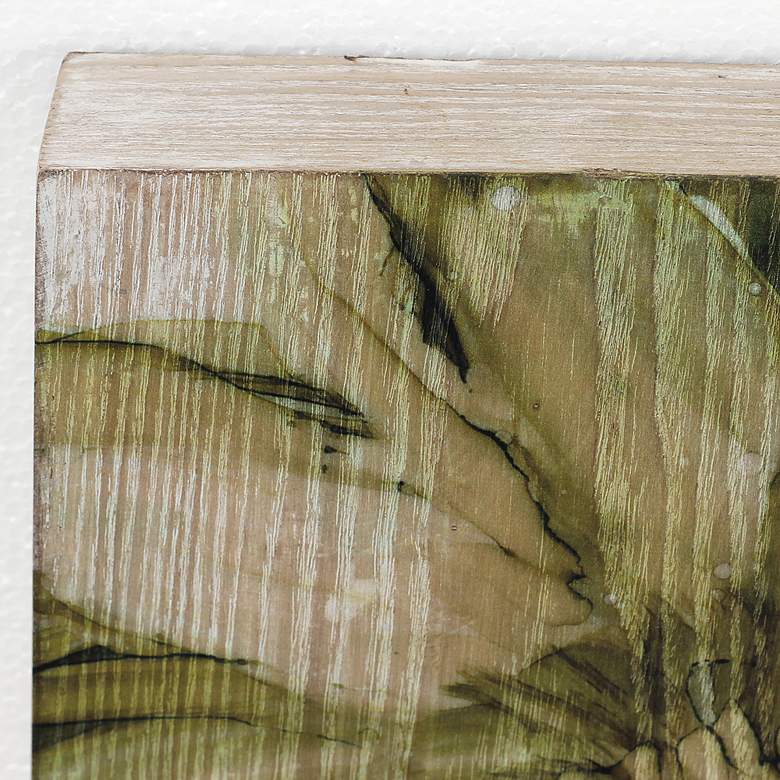 Image 3 Seaglass Garden I 24" Square Giclee Printed Wood Wall Art more views