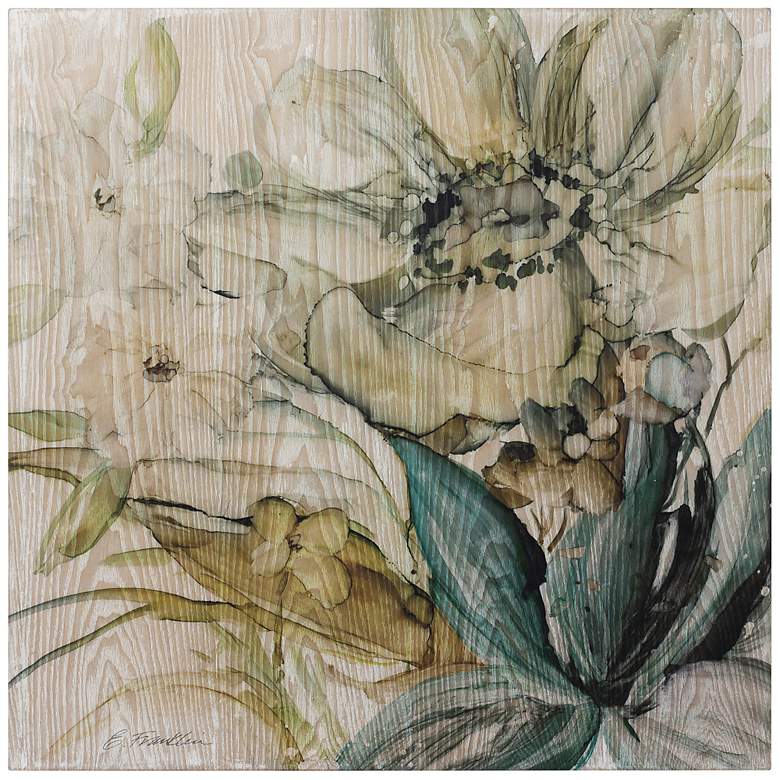 Image 2 Seaglass Garden II 24" Square Giclee Printed Wood Wall Art