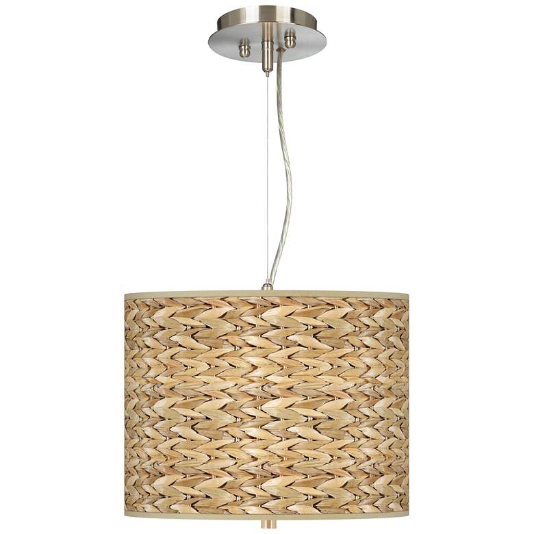 Image 1 Seagrass Giclee 13 1/2 inch Wide Pendant Chandelier