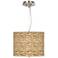 Seagrass Giclee 13 1/2" Wide Pendant Chandelier