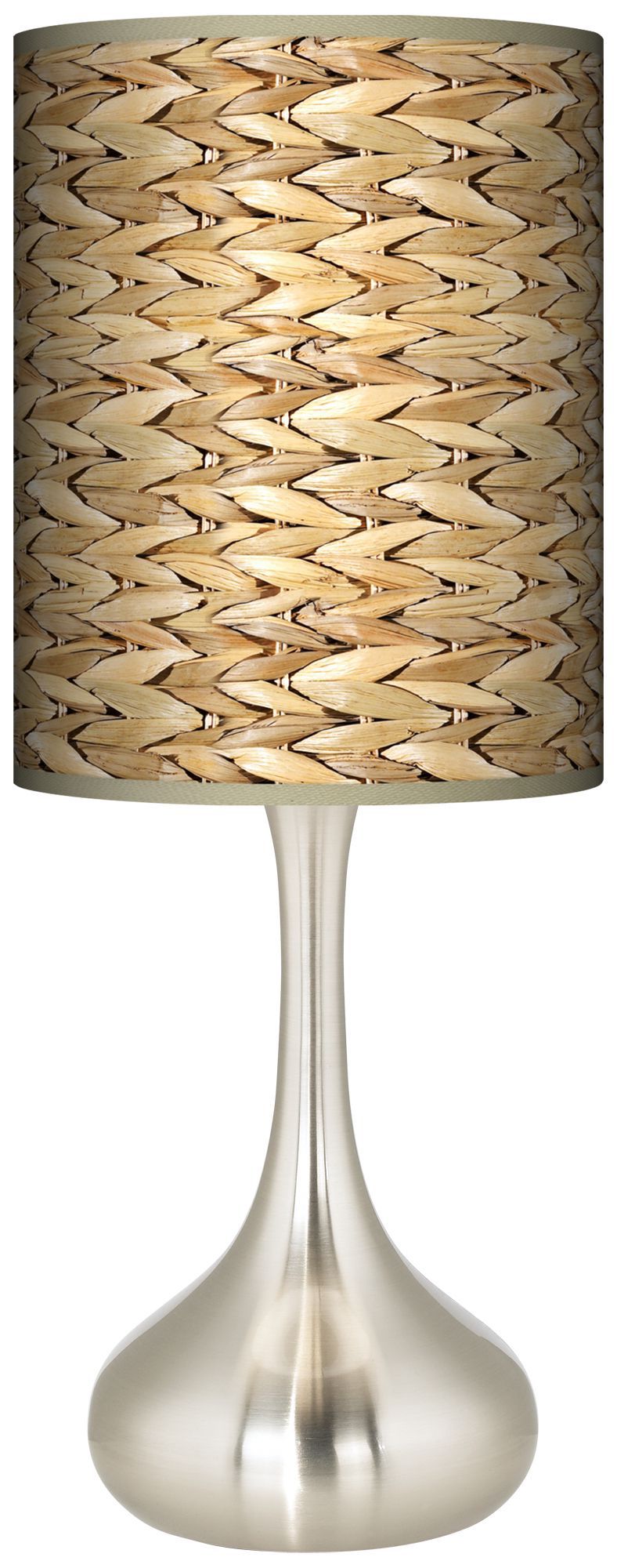 Seagrass Print Pattern Giclee Droplet Table Lamp