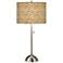 Seagrass Print Pattern Shade Table Lamp