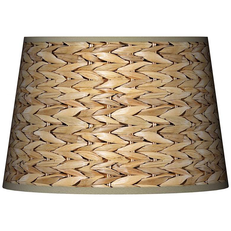 Image 1 Seagrass Print Tapered Lamp Shade 13x16x10.5 (Spider)