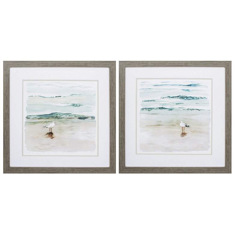 Image 1 Seagull Cove 27"W x 27"H Framed Art Set of 2
