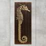 Seahorse A 60" High Giclee Print Solid Wood Wall Art
