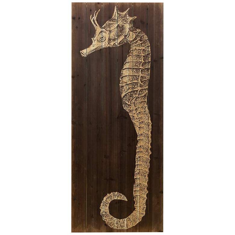 Image 2 Seahorse B 60" High Giclee Print Solid Wood Wall Art