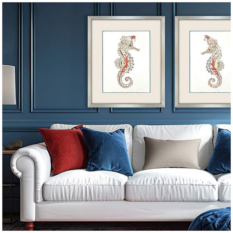 Image 4 Seahorse Celebration I 33"W x 39"H Framed Art more views