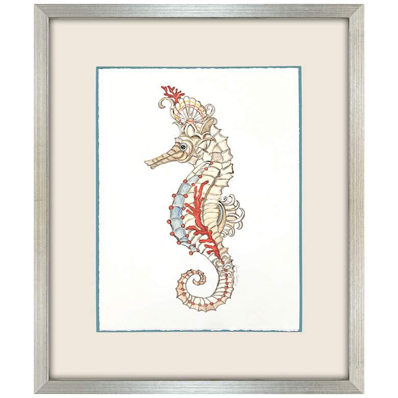 Image 1 Seahorse Celebration II 33"W x 39"H Framed Art