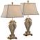 Seahorse Coastal Style Table Lamps Set of 2