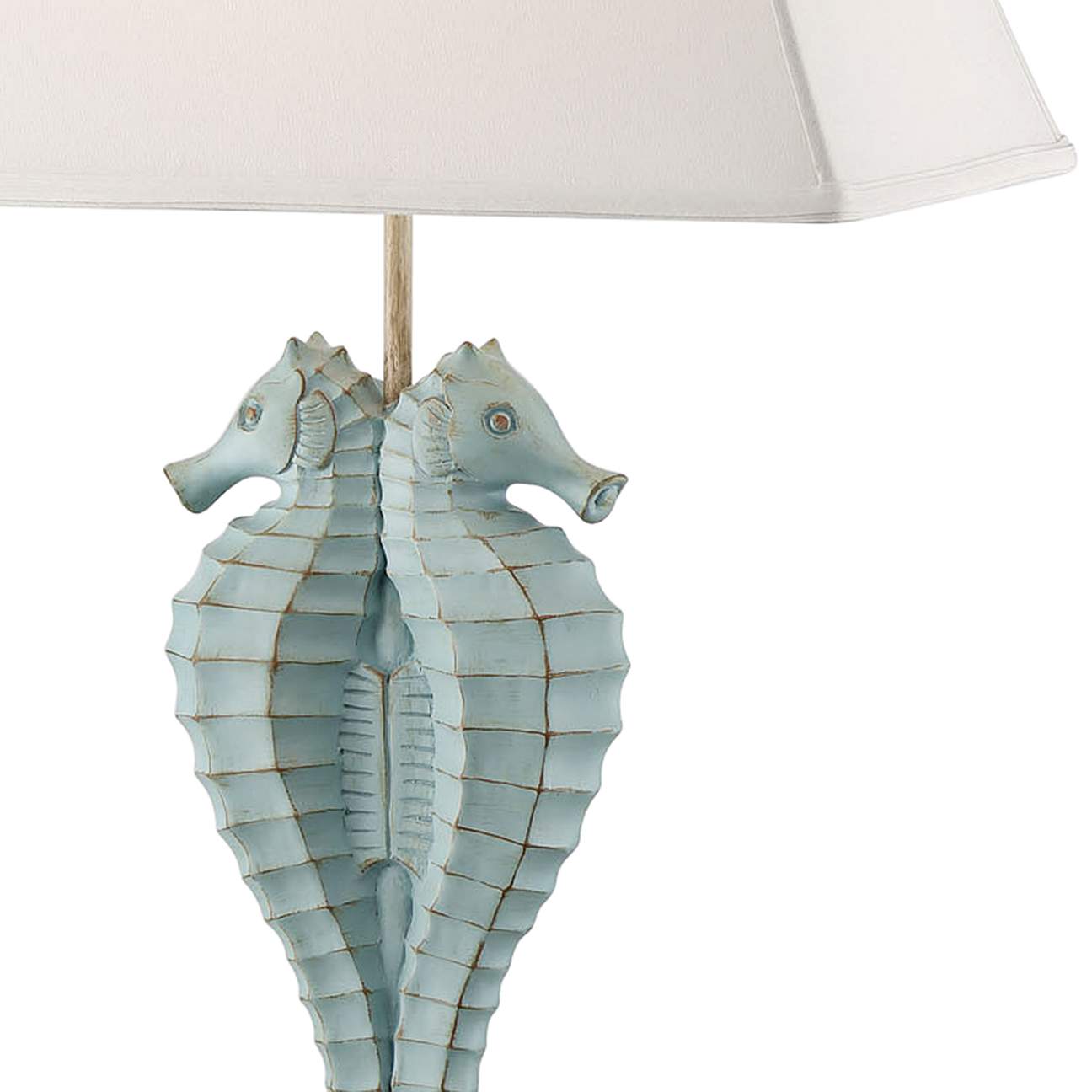 Seahorse Glacier Blue Coastal Style Table Lamps Set of 2 - #35V66 ...