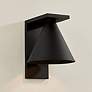 1_Sean 8 3/4" High Texture Black Outdoor Wall Light