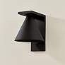 3_Sean 8 3/4" High Texture Black Outdoor Wall Light more views