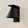 5_Sean 8 3/4" High Texture Black Outdoor Wall Light more views
