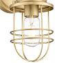 Seaport 10 3/4" High Brushed Champagne Bronze Wall Sconce