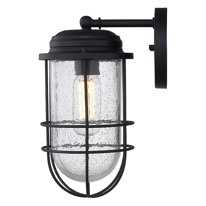 Image 3 Seaport 12" High Natural Black Outdoor Wall Light more views