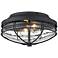 Seaport 12" Wide Natural Black Outdoor Ceiling Light