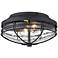 Seaport 12" Wide Natural Black Outdoor Ceiling Light