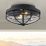 1_Seaport 12" Wide Natural Black Outdoor Ceiling Light