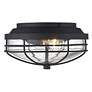 3_Seaport 12" Wide Natural Black Outdoor Ceiling Light more views